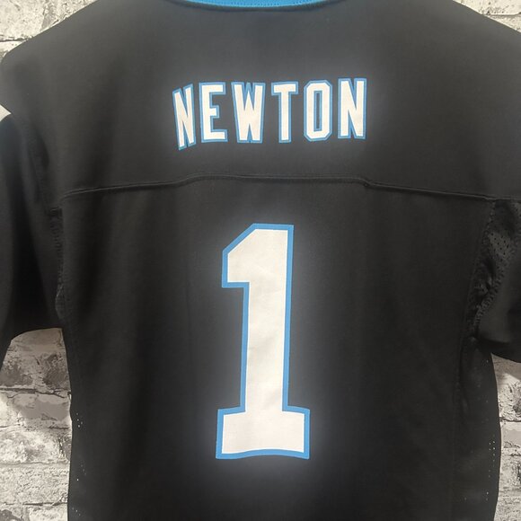 EUC NFL Team Apparel Carolina Panthers Cam Newton Jersey Youth XL (18/20) - Picture 8 of 15